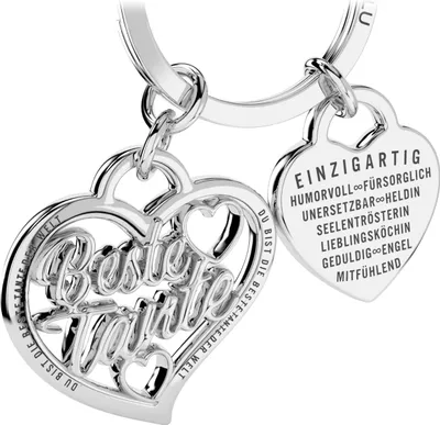 Produktbild von LANOLU Schlüsselanhänger Beste Tante, Geschenk für Tante, du wirst Tante Geschenk, Beste Schwestern Geschenke aus Metall