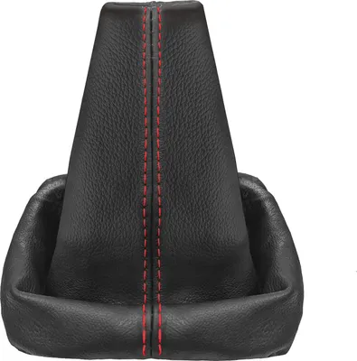 Produktbild von Schaltsack Naht rot Schaltmanschette passend für VW Passat 3B 3BG 100% Echtleder
