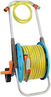 Imagen del producto de Carro para manguera Silecomplaza con 30 metros de manguera de jardín – Eagle Garden – Componentes del sistema y aspersores