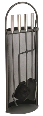 Produktbild von Lienbacher Kaminbesteck, 4-teilig schwarz, 66cm, anthrazit grau, 21.02.344.2