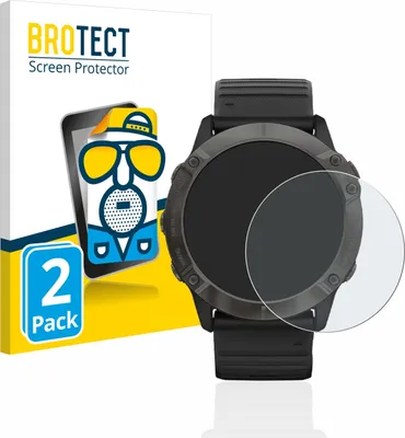 Produktbild von 2x BROTECT Schutzfolie für Garmin Fenix 6X Pro Displayschutz Displayschutzfolie Folie Matt Entspiegelungsfolie