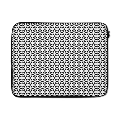 Produktbild von MuchoWow® Laptop Hülle 17 Zoll Laptoptasche Geometrie - Linie - Abstrakt - Muster - Zipper - Schutzabdeckung