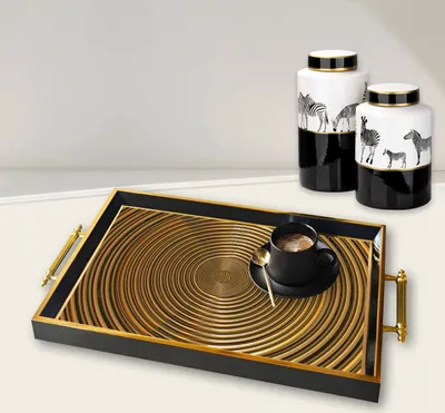 Produktbild von Evila Originals, TPA9829, Tablett, Mehrfarbig, 100 % GLAS, 50 x 29 x 3,5 cm
