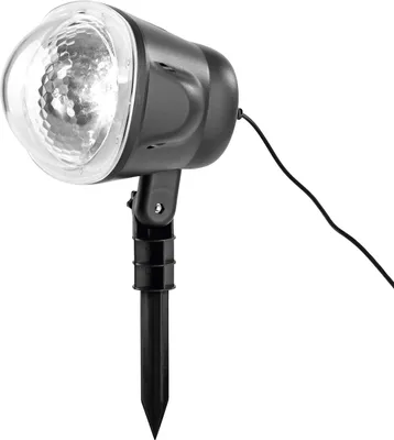 Produktbild von LED Motiv Strahler Projektor Winter Projiziert Schneeflocke innen & außen Timer