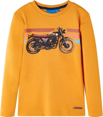 Produktbild von "2026 Promotion" Kinder-Langarmshirt - Gute Qualität - Ocker 104 - Langarmshirts MM164