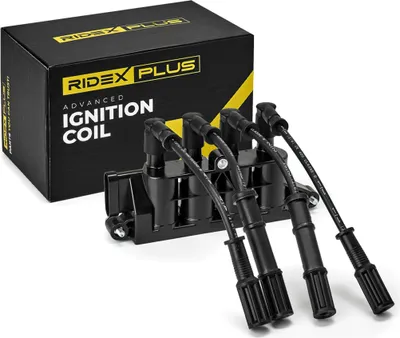 Produktbild von RIDEX PLUS 689C0290P Zündspule 12V für FIAT PANDA (169) 500 (312) GRANDE PUNTO (199) 500 C (312) für FORD KA (RU8)