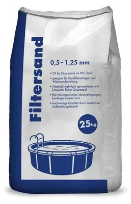 Produktbild von Hamann Filtersand 0,5-1,25 mm 25 kg