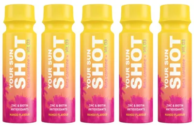 Productafbeelding van Your Sun Shot Mango met vitamine D3 bruiningsdrink 80 ml 5 stuks