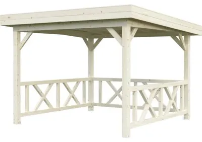 Produktbild von Pavillon Palmako Lenna Set 301 8,3 m² 340 x 340 cm tauchimprägniert