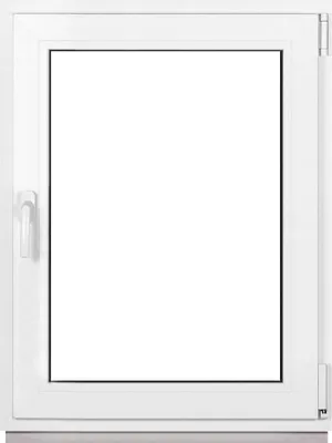 Immagine prodotto di Finestra Framex per cantina Finestra in PVC bianca larghezza x altezza 70 x 100 cm (700 x 1000 mm) doppia (32 mm) rotazione/inclinazione DIN destra - Premium - Tutte le misure