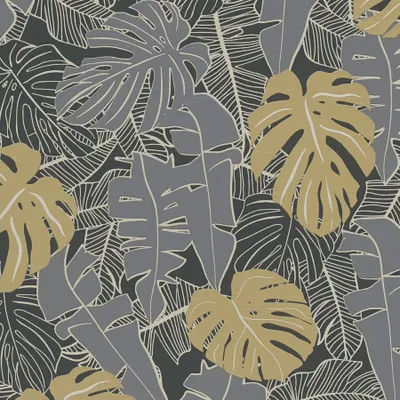 Obrázok produktu pre A.S. Creation | House of Turnowsky | 389051 | Netkaná tapeta | Botanická | 10,05 x 0,53 m | Čierna | Obývacia izba | Hala | Kancelária | Kuchyňa | Obývacie izby