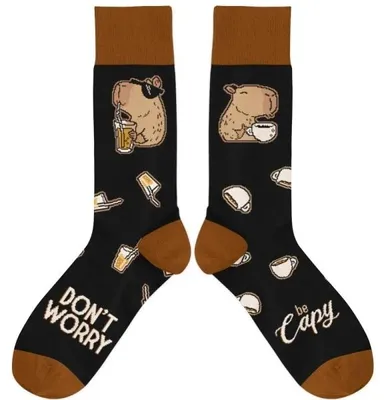 Image de Chaussettes - Dont Worry, Be Capy, taille 42/46 - Molom