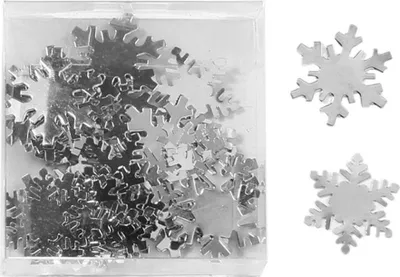 Produktbild von Streudeko Schneeflocke 2 cm silber