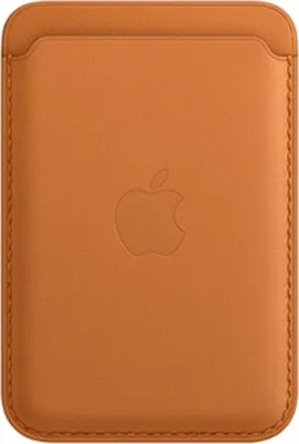 Image de Apple Leather Wallet MagSafe (Apple Wallet 2nd generation) - Avec fonction AirTag intégrée - Golden Brown