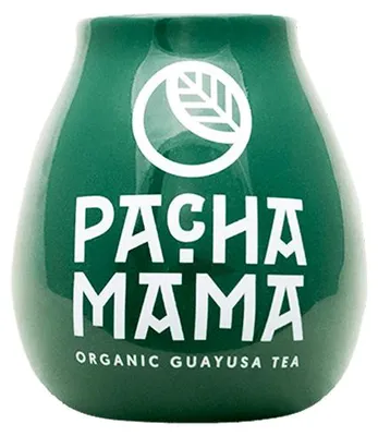 Produktbild von Cebador - Mate Becher Keramik Grün Pachamama 350ml - Leicht Zu Reinigen - Langlebig - Spülmaschinenfest