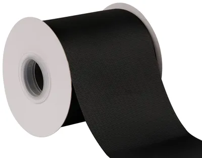 Immagine prodotto di Solidchoice - Nastro di grosgrain da 100 mm, bobina da 22 metri, ideale per confezioni regalo e decorazioni, colore nero