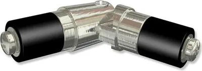 Produktbild von Interdeco Gelenkverbinder / Eckverbinder für Gardinenstangen 20 mm Ø, Edelstahl-Optik