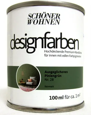 Produktbild von Designfarbe Ausgeglichenes Piniengrün Nr.28 100 ml