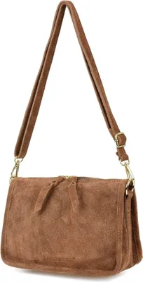 Produktbild von Damen-Umhängetasche aus Leder, Wildlederkoffer