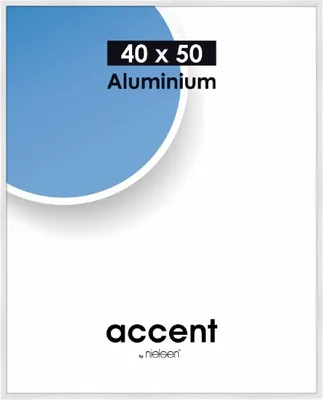 Obrázek produktu pro Nielsen Accent hliníkový fotorámeček 40x50 cm bílý glossy