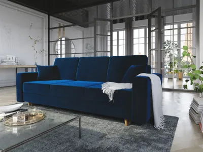 Produktbild von Sofa 3-Sitzer CARDE mit Schlaffunktion Blau