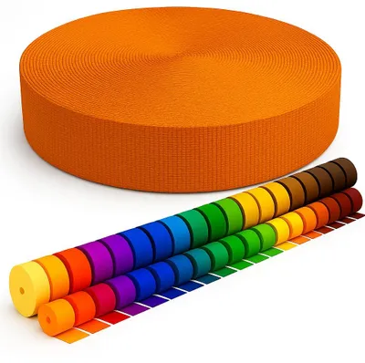 Gurtband 5 m x 10 mm, Polyester, Farbe Honig (844)