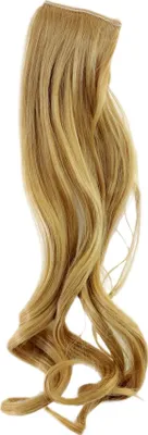 Produktbild von WIG ME UP 2 Clips Strähne wellig Blond YZF-P2C18-86