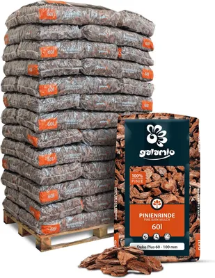 Produktbild von Galamio Rindenmulch Pinie Deko Plus 60l x 39 Sack 2340l Palette