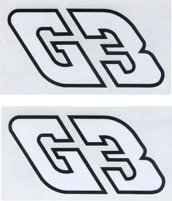 Obrázek produktu pro Sada samolepek MOGA, lesklá, rozměry 95 x 56 mm, kompatibilní s modelem Hercules Prima GT