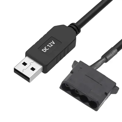 Produktbild von A16 USB auf 4Pin Buchse Molex Adapterkabel für 12V Computer PC Lüfter Fan 30cm