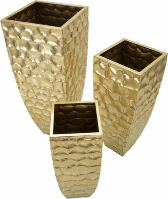 Immagine prodotto di Portavasi Glody Tris Cm 38X38X94-30,5X30,5X76-
23X23X63