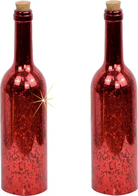 Produktbild von Weihnachts-Dekoleuchte Vany Flaschenlicht 2er Set (Rot)