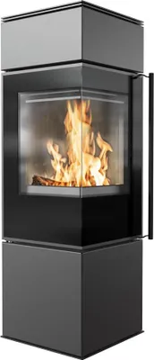 Immagine prodotto di Stufa in acciaio KRATKI REN/S sinistra Ø 150 7 kW rivestimento nero