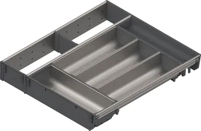 Produktbild von Blum Orga-Line Besteckeinsatz Facheinteilung Set ZSI.XXXKI4, NL 450mm, grau