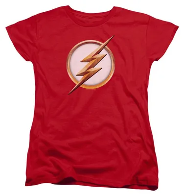 Imagen del producto de Camiseta para mujer de "The Flash" - Temporada 4, modelo ajustado TV40976 (Talla S) (Rojo)