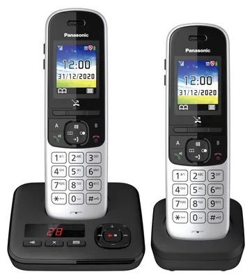 Produktbild von Panasonic KX-TGH722, DECT-Telefon, Kabelloses Mobilteil, Freisprecheinrichtung, 200 Eintragungen, Anrufer-Identifikation, Schwarz