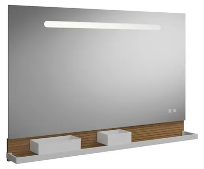 Produktbild von burgbad Fiumo Leuchtspiegel mit horizontaler LED-Beleuchtung 120 x 81,7 cm