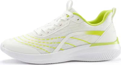 Produktbild von LASCANA Sneaker Halbschuh, Schnürschuh, Freizeitschuh, Turnschuhe, weiß/lime Größe 42