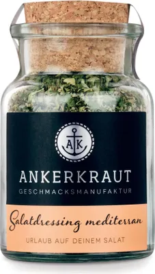 Produktbild von Salatdressing Mediterran, 85g im Korkenglas