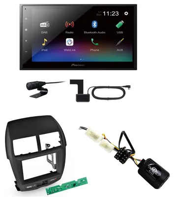 Produktbild von Pioneer DMH-A340DAB USB Bluetooth MP3 USB Einbauset für Mitsubishi ASX bis 2014