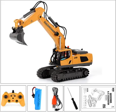 Zdjęcie produktu dla 1: 20 Remote Control Engineering Car Toy Rechared 11 Kanały Simulation Excavator RC dla dzieci prezenty