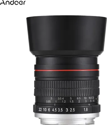 Zdjęcie produktu dla obiektyw 85 mm ze stałą ogniskową, F1,8, duży otwór przysłony, ręczne ustawianie ostrości z mocowaniem EF, 7 grup, 10 elementów, kompatybilny z Canon EOS Rebel T8i T7i T6 T3i T2i 4000D 2000D 1300D 850D 800D 600D 550D 90D 80D 77D 70D 50D 6D 5D