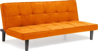 Immagine prodotto di Giada Divano letto di design a 2 posti in tessuto per la casa e l'ufficio - Arancione
