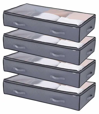 Zdjęcie produktu dla Vevor Torba Do Przechowywania Pod Łóżkiem 4 Sztuki 996X500X180Mm 90L Mocna