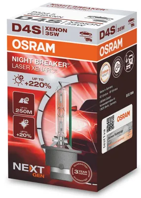 Produktbild von 1 Stück OSRAM NIGHT BREAKER LASER +200% Birnen Lampen Xenon Scheinwerfer D4s