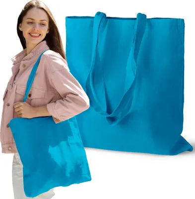 Obrázek produktu pro Bavlněná taška, ekologická taška do města / na nákupy, DURABLE opakovaně použitelná taška 38x42cm