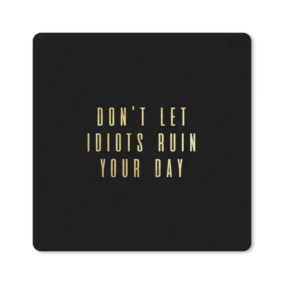 Produktbild von MuchoWow® Mauspad Mousepad Zitate - Tag - Gold - Briefe 30x30 cm - Mousepads - Maus Mat - Pad - Mausunterlage - Gaming