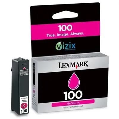 Obrázek produktu pro Lexmark 100, Purpurová, Inkoust na pigmentové bázi, 1 kusů