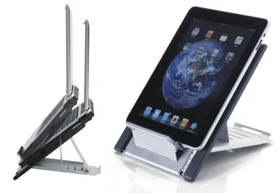 Image de Neomounts Deskstand Support pour ordinateur portable/IPAD argenté