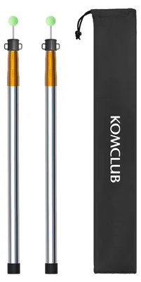 Zdjęcie produktu dla Teleskopowy maszt do namiotu 220 cm, zestaw 2 szt., stal nierdzewna, do kemping